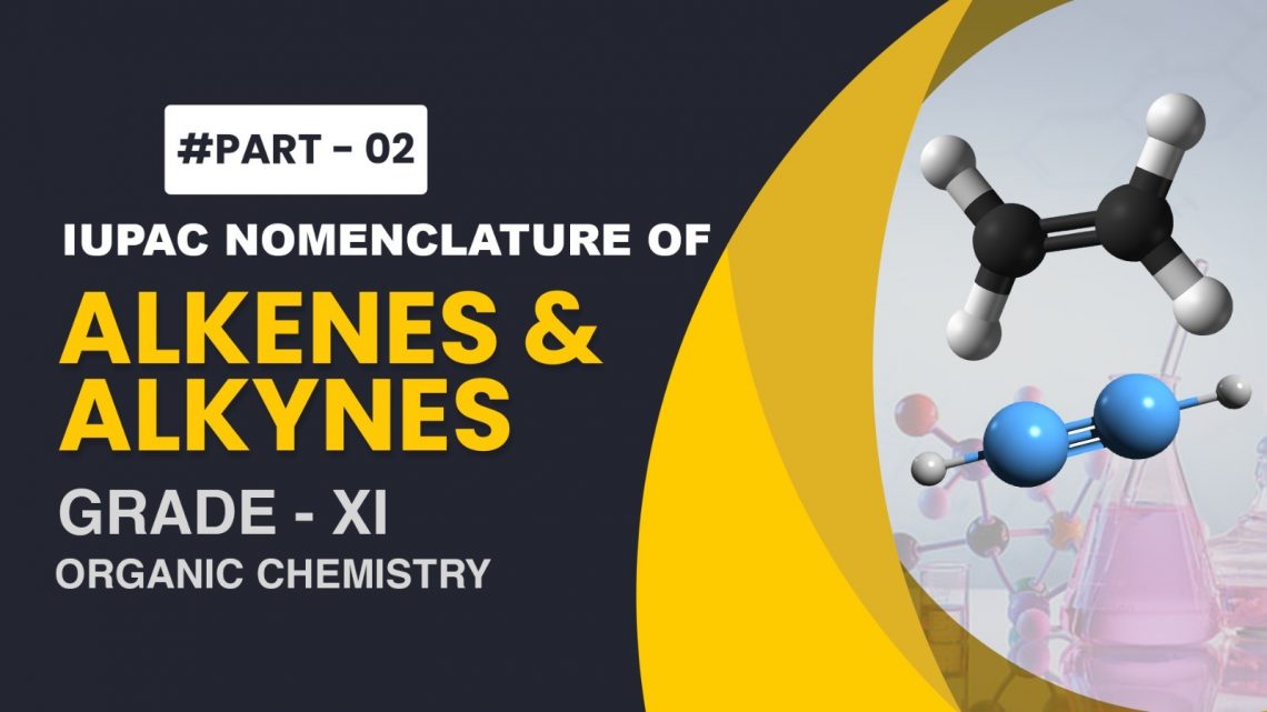 CBSE Grade 11 IUPAC nomenclature of Alkenes and Alkynes – Part 2