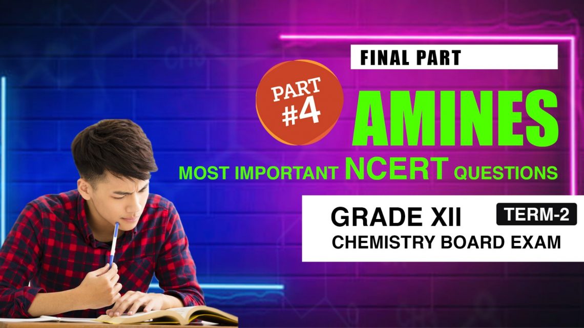 Amines NCERT  Questions, Answers, Notes & Solutions for CBSE Grade 12 – Part 4