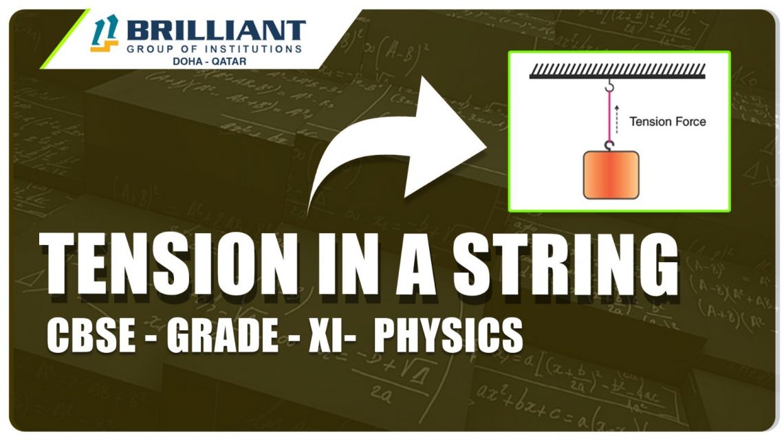 Tension In The String CBSE Grade 11 Physics Youtube Video Lecture